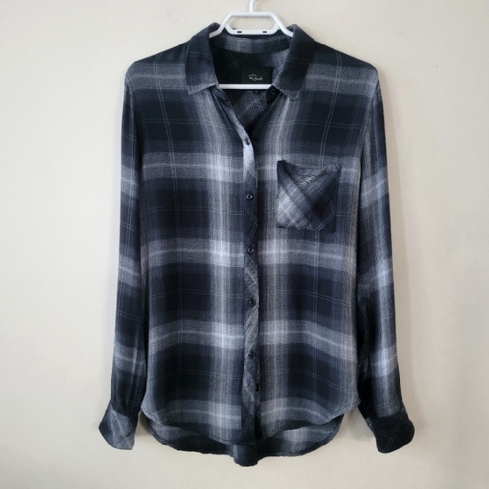 Rails Hunter top,button up shirt,Cottage core,Granola girl, S